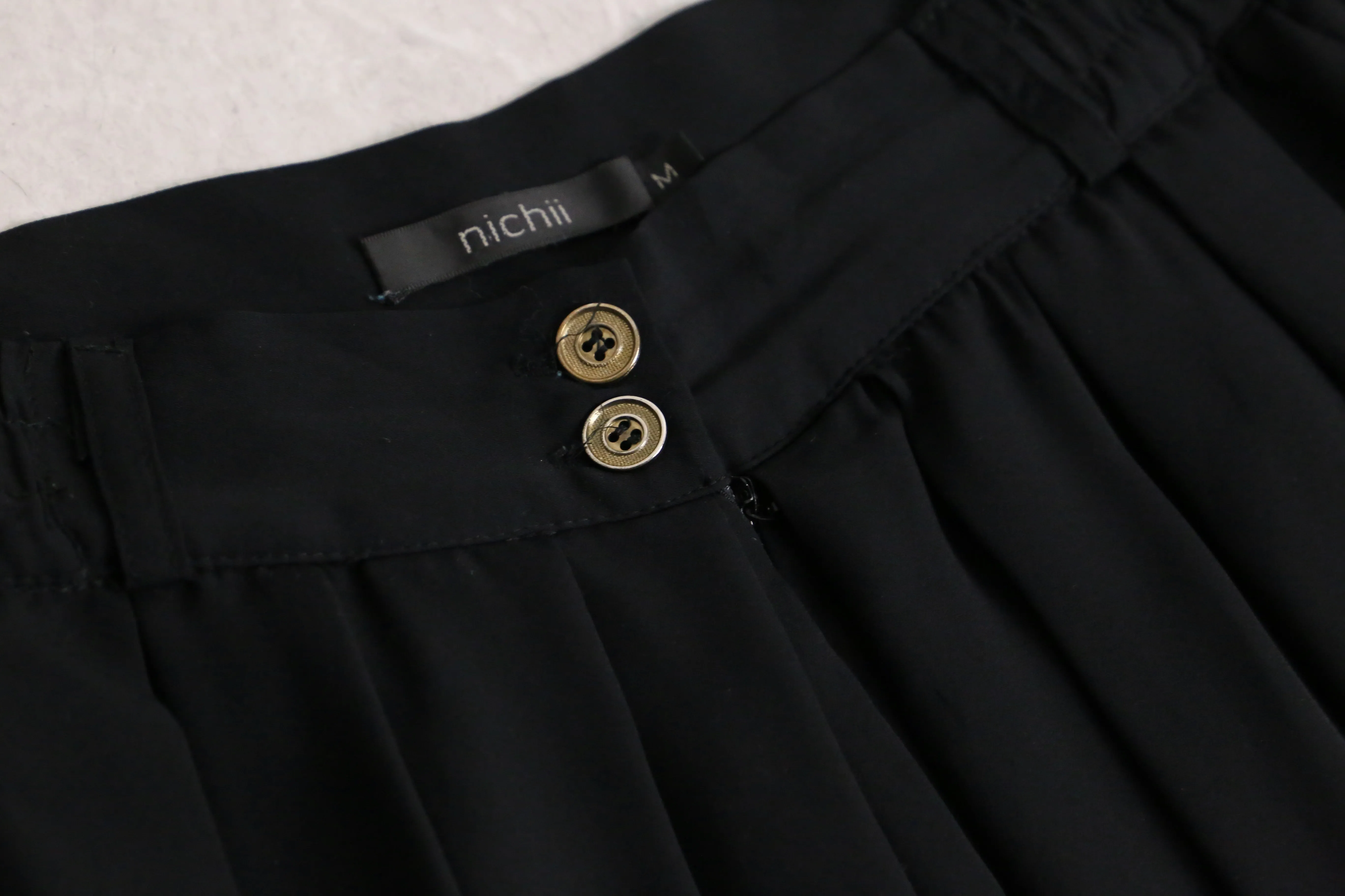 “袴” black super wide easy pants