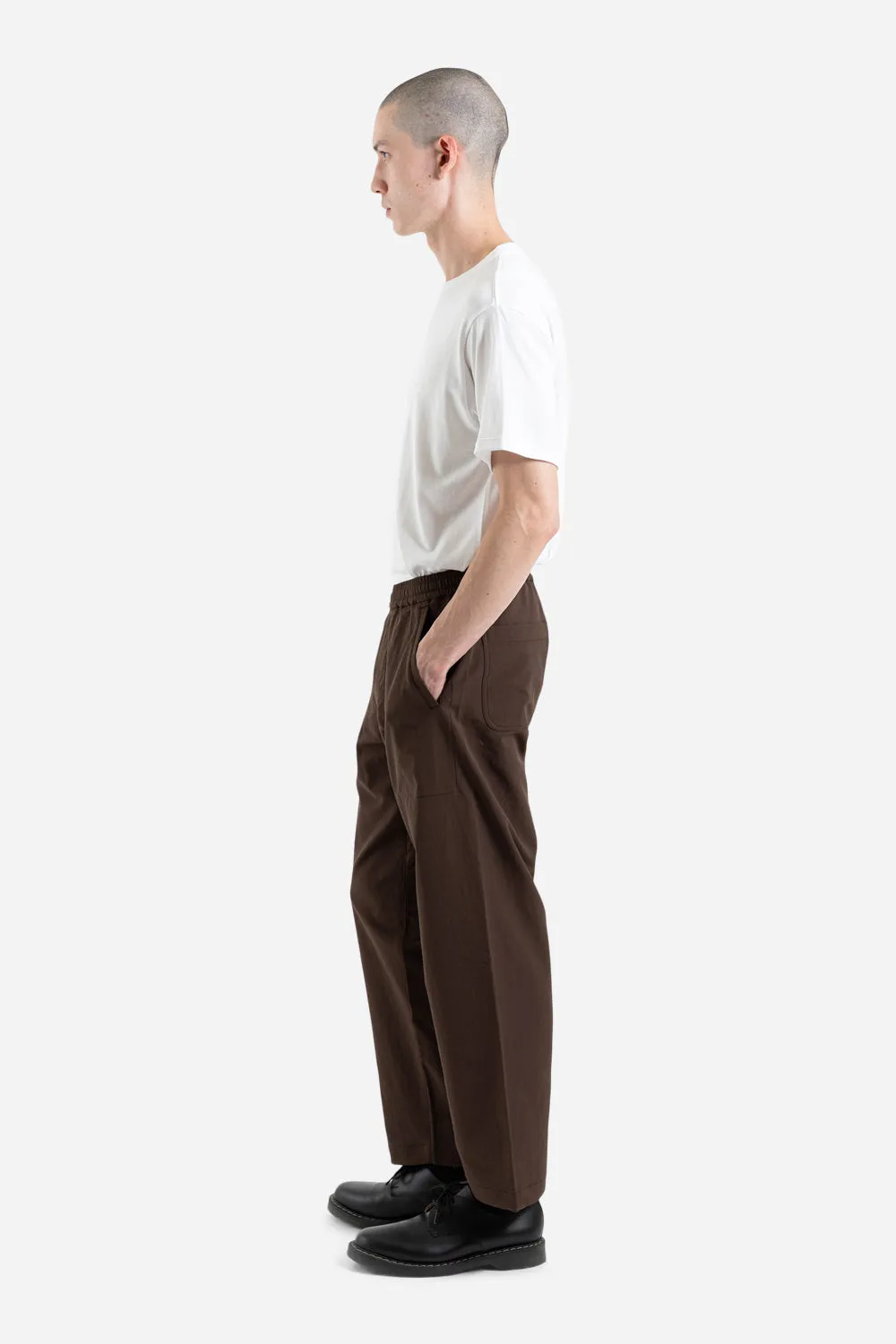 ALPHADRY Wide Easy Pants - Brown