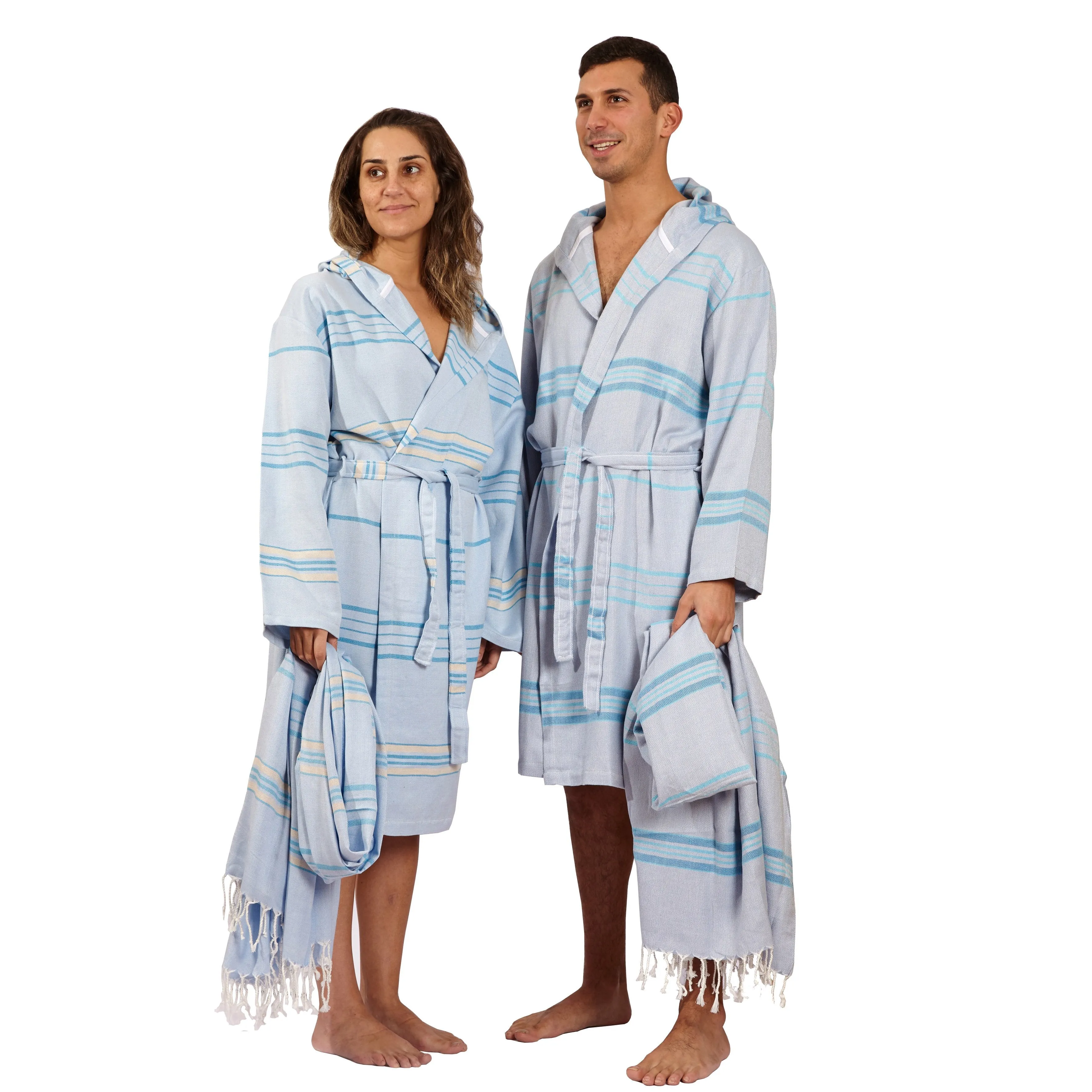 Antalya Unisex Eco-Friendly Bathrobe - Beige