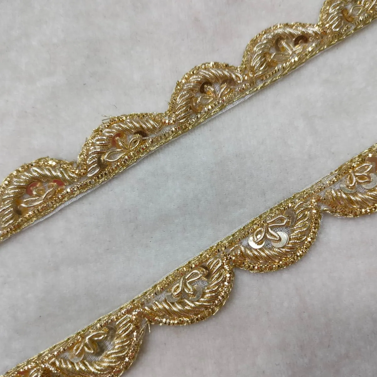 Antique Golden Embellished Handwork Trim (Wholesale)