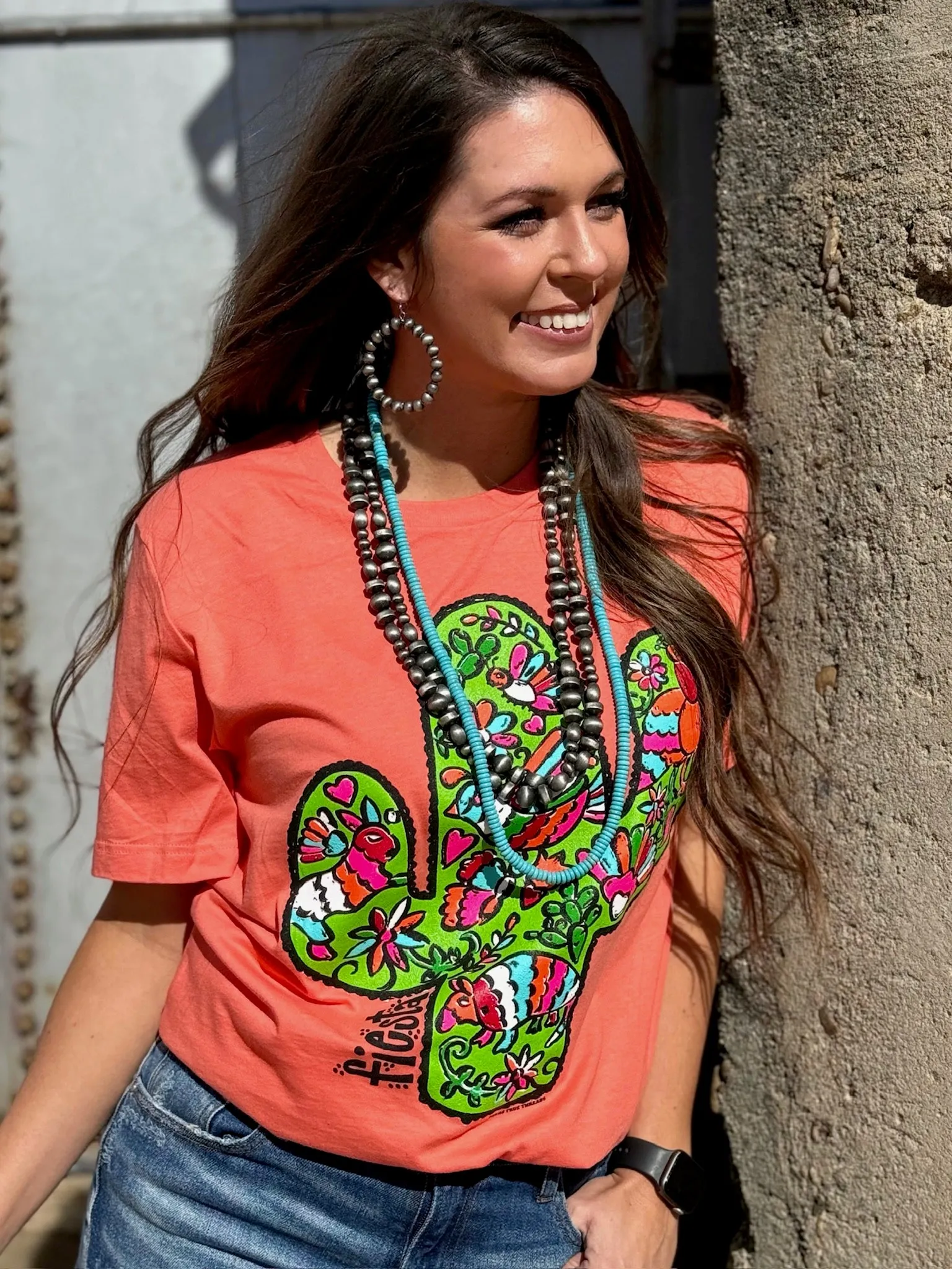 Barb's Fiesta Cactus Graphic Tee by Texas True Threads