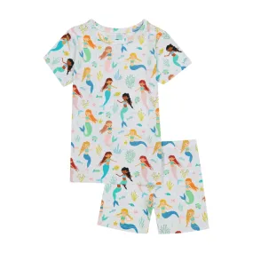 Bird & Bean Bamboo Short PJ Set - Magic Mermaids