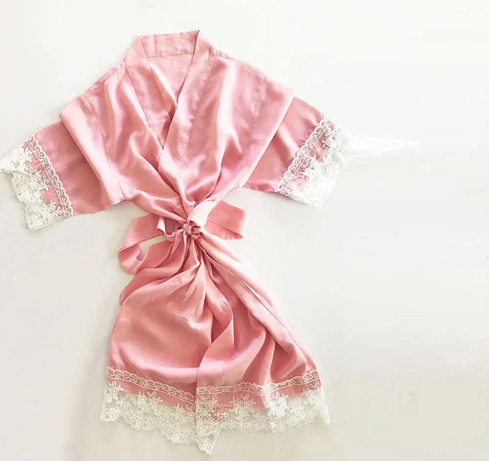 Bridal Party Cotton Lace Robes