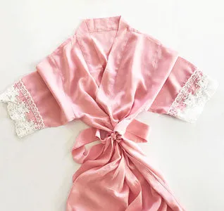 Bridal Party Cotton Lace Robes