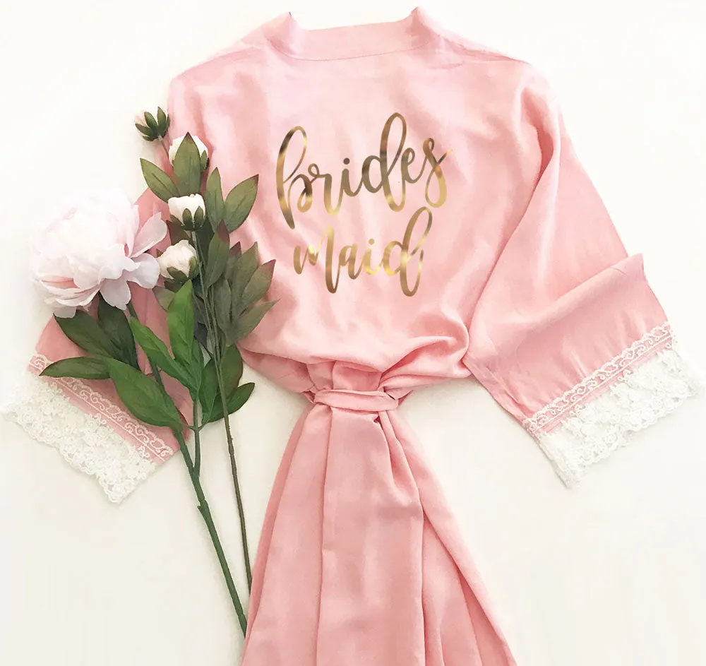 Bridal Party Cotton Lace Robes