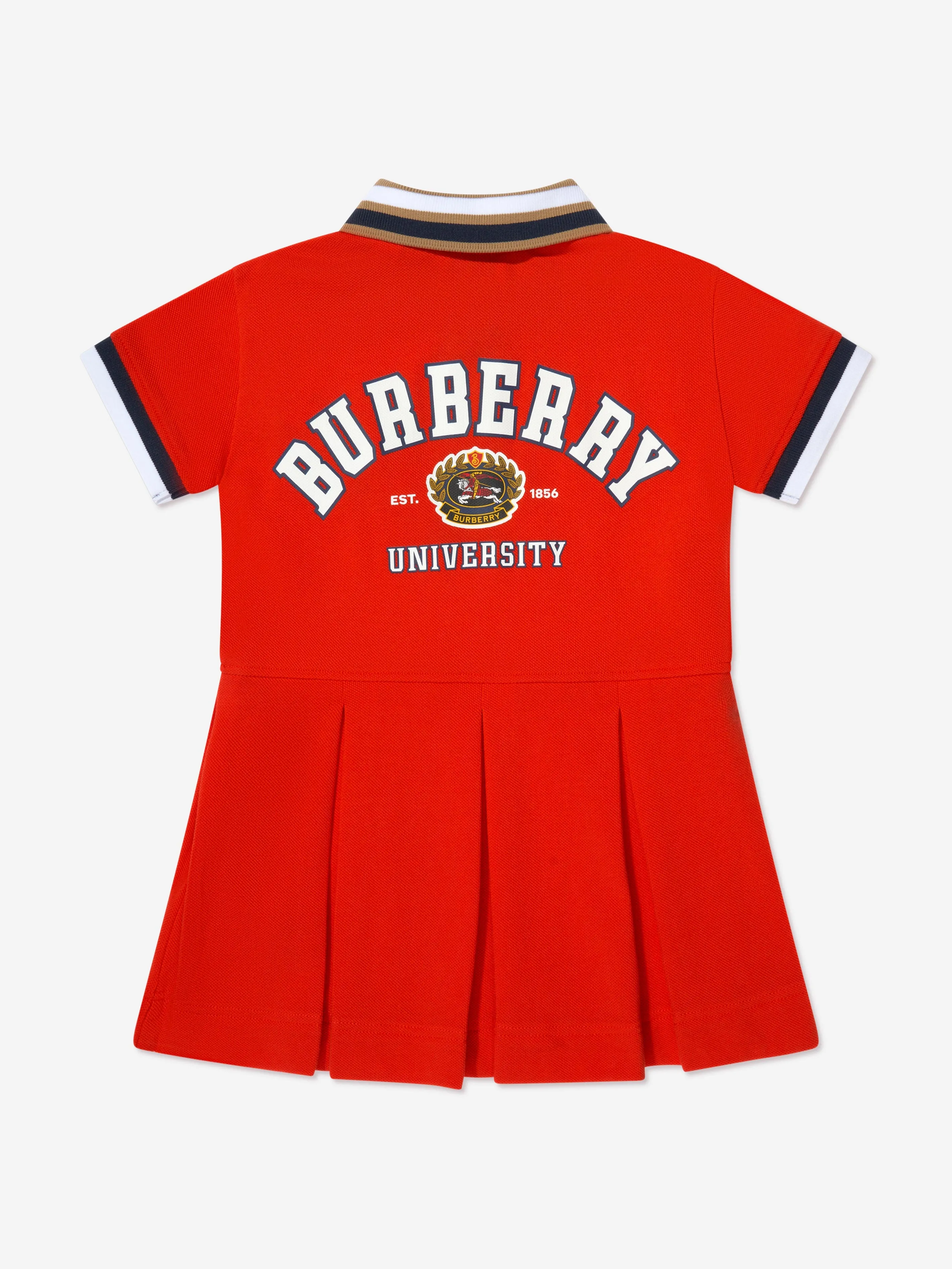 Burberry Baby Girls Mini Serena Polo Dress in Red