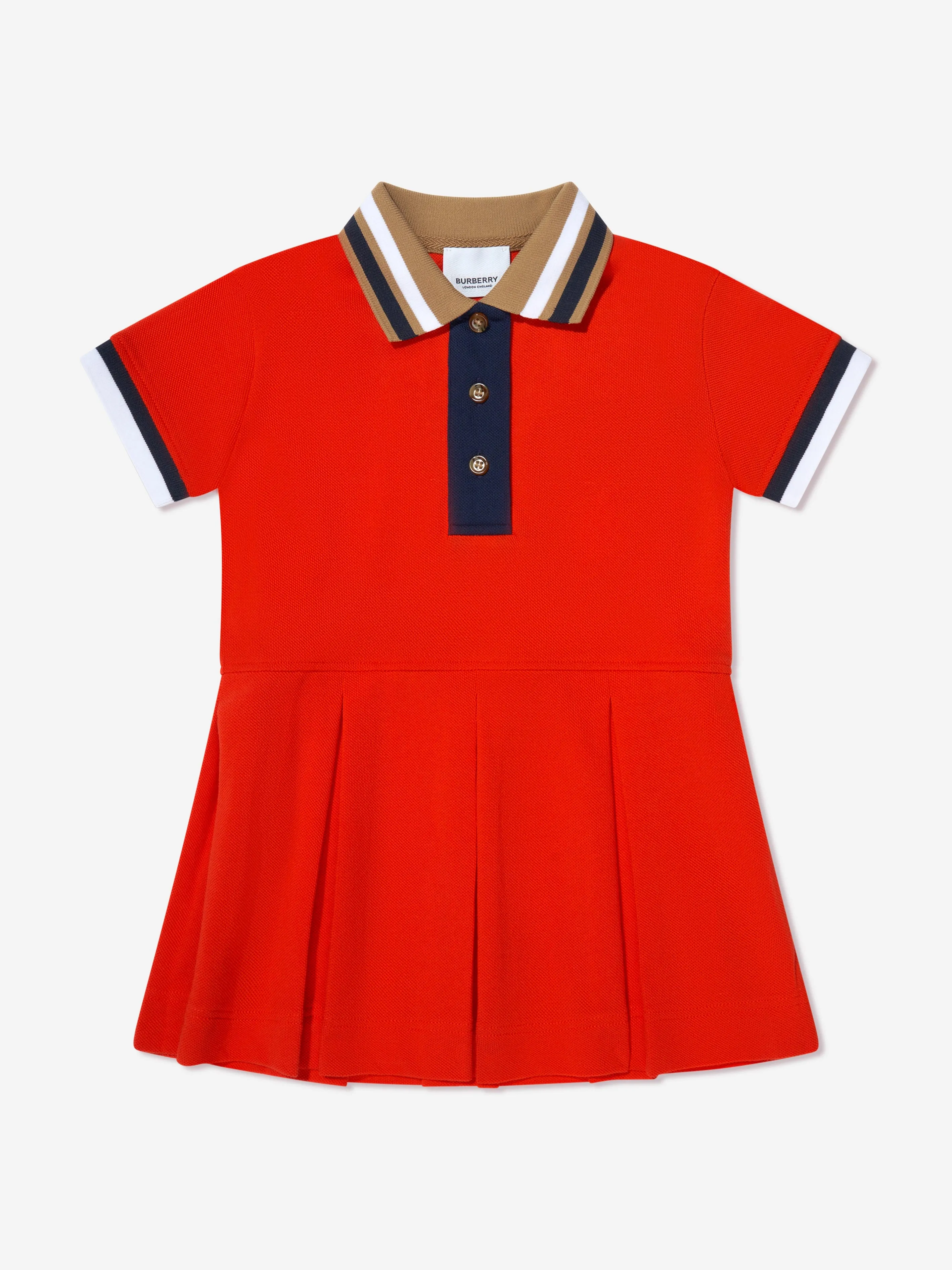 Burberry Baby Girls Mini Serena Polo Dress in Red