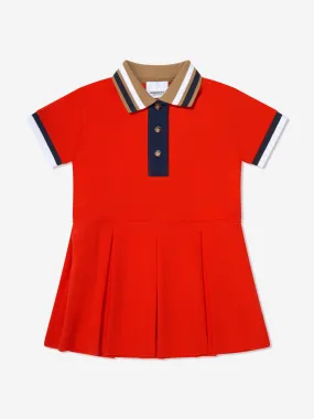 Burberry Baby Girls Mini Serena Polo Dress in Red