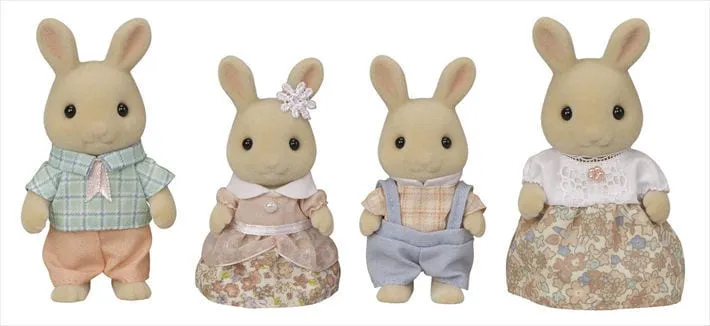 Calico Critters Milk Rabbit Family