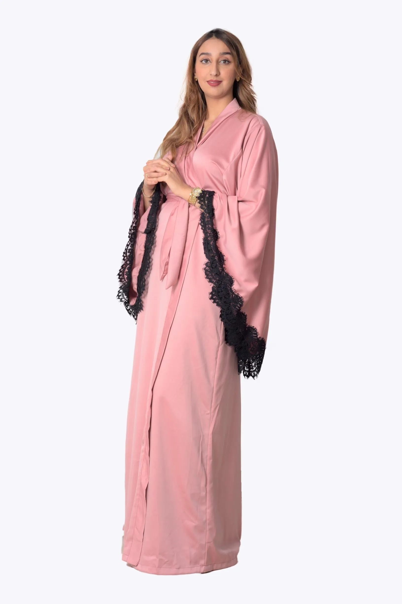 Camilla Royal Rose gold satin robe