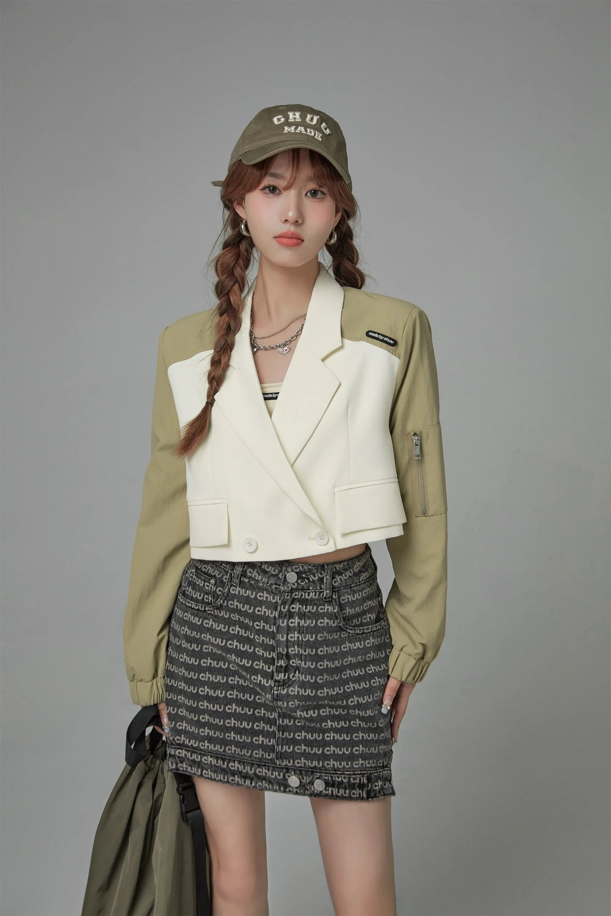 Chuu Too Cool Crop Outer Jacket