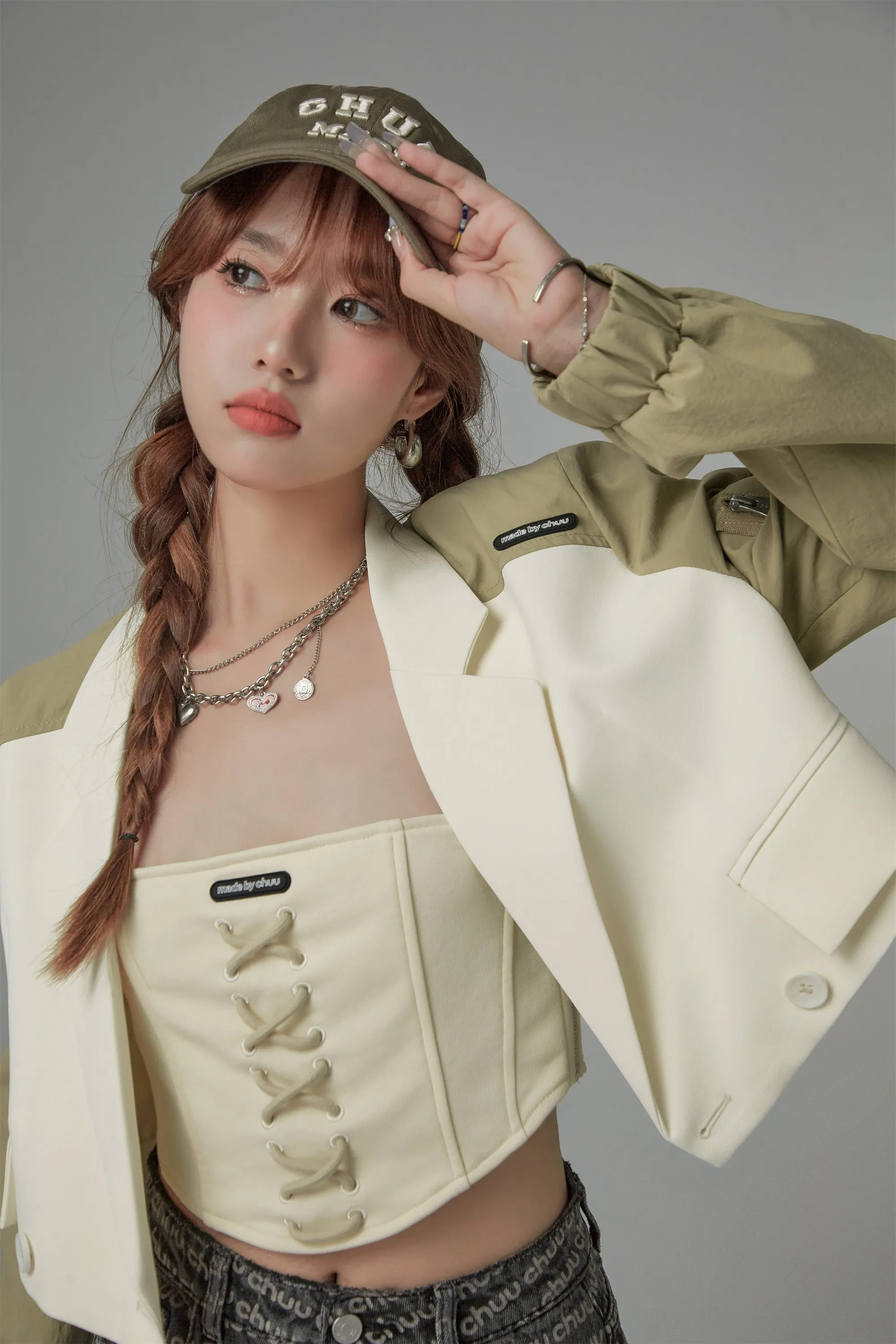 Chuu Too Cool Crop Outer Jacket