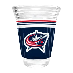 Columbus Blue Jackets 2 oz. Round Shot Glass