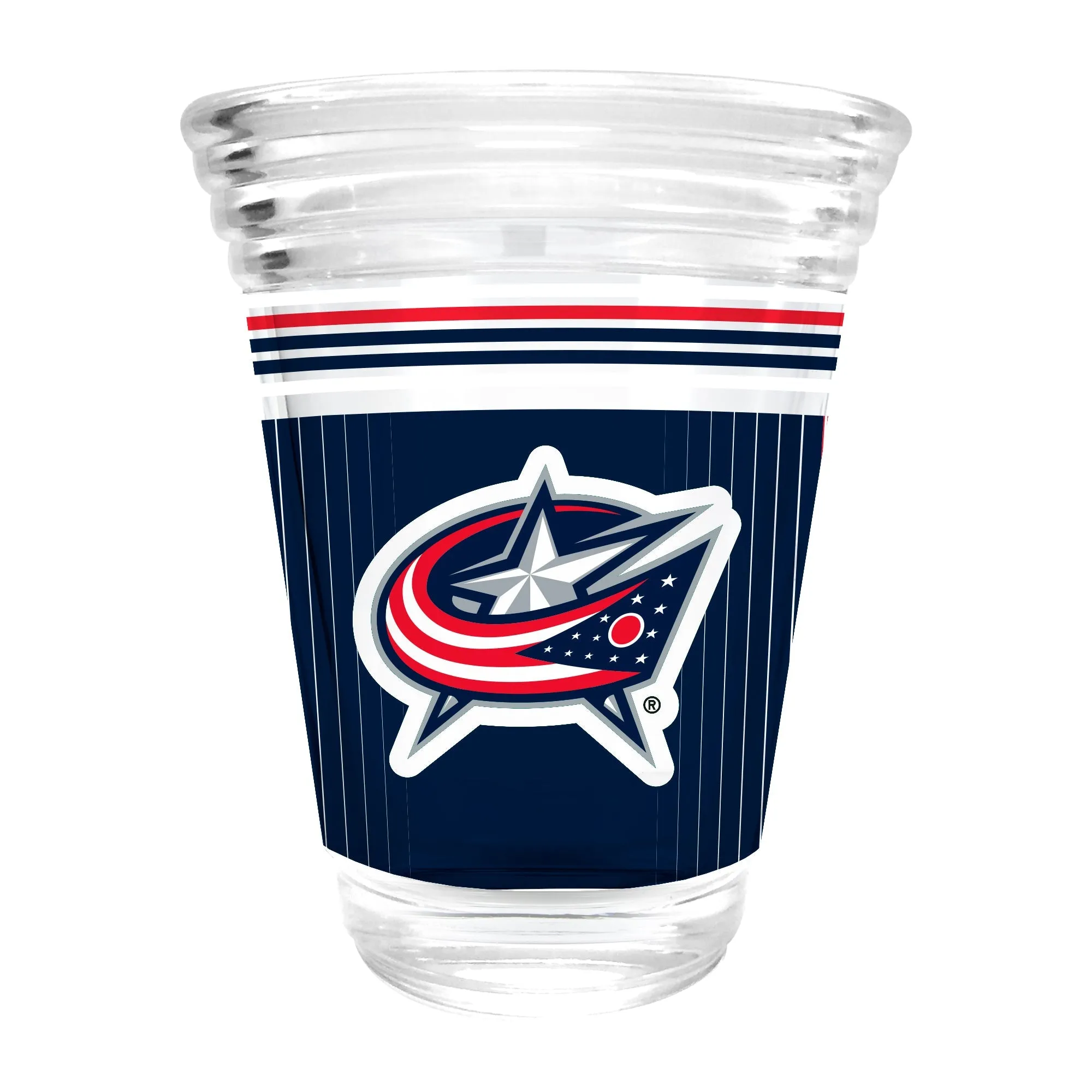 Columbus Blue Jackets 2 oz. Round Shot Glass