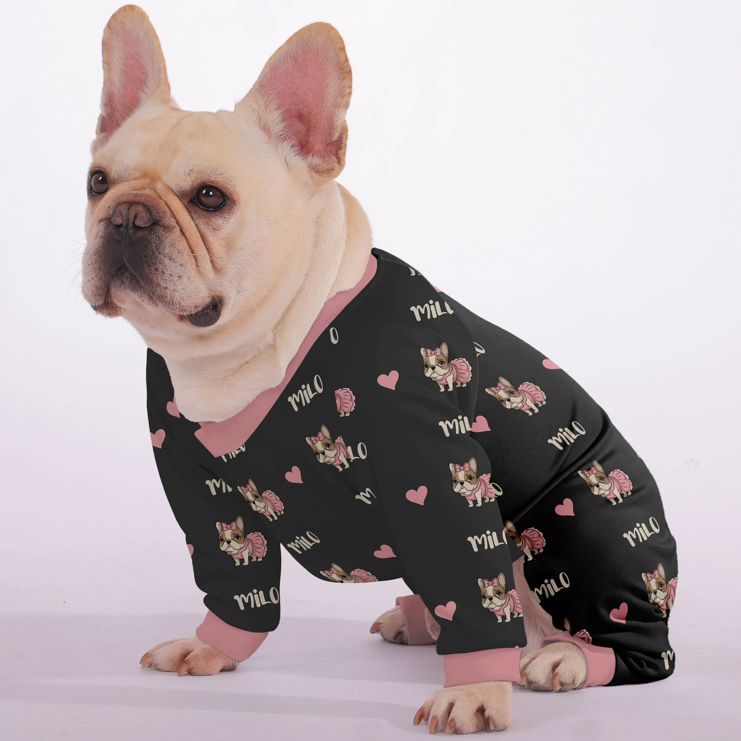 Cookie - Personalized French Bulldog Pajamas with Frenchie’s Name – Ultra-Soft, Cozy, and Adorably Stylish!