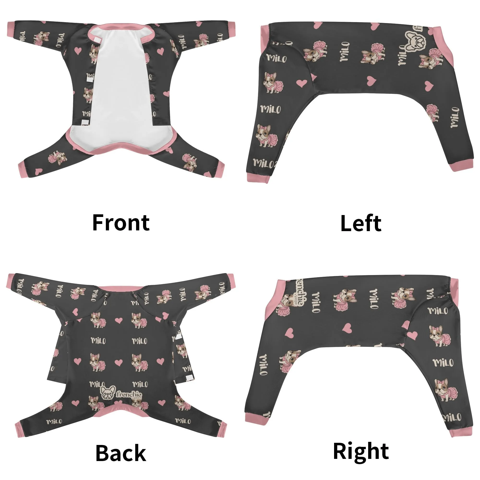 Cookie - Personalized French Bulldog Pajamas with Frenchie’s Name – Ultra-Soft, Cozy, and Adorably Stylish!