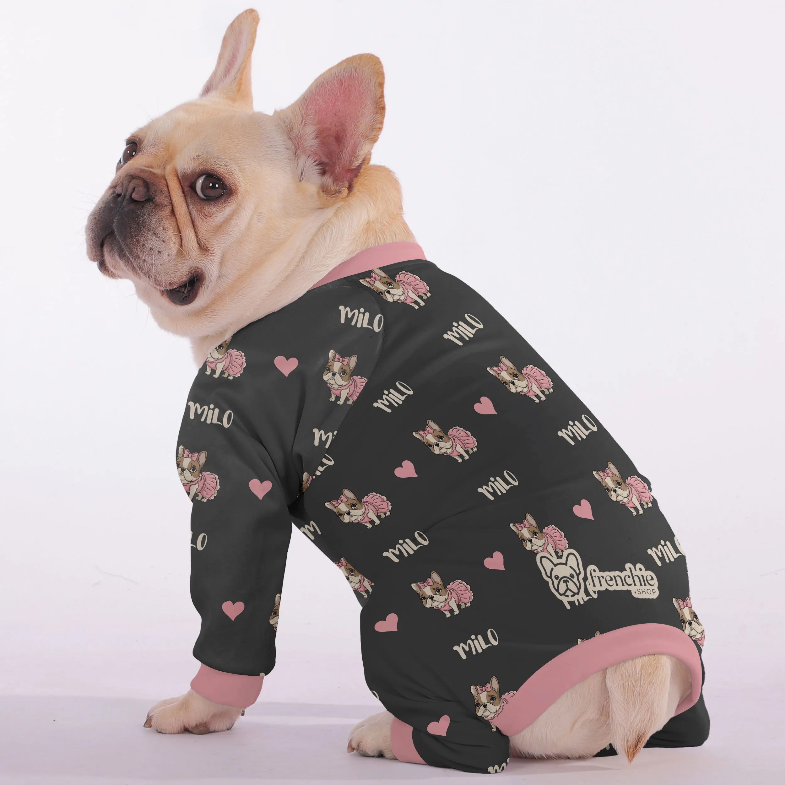 Cookie - Personalized French Bulldog Pajamas with Frenchie’s Name – Ultra-Soft, Cozy, and Adorably Stylish!