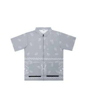 Cool Grey Bandana v2 Traditional Barber Jacket