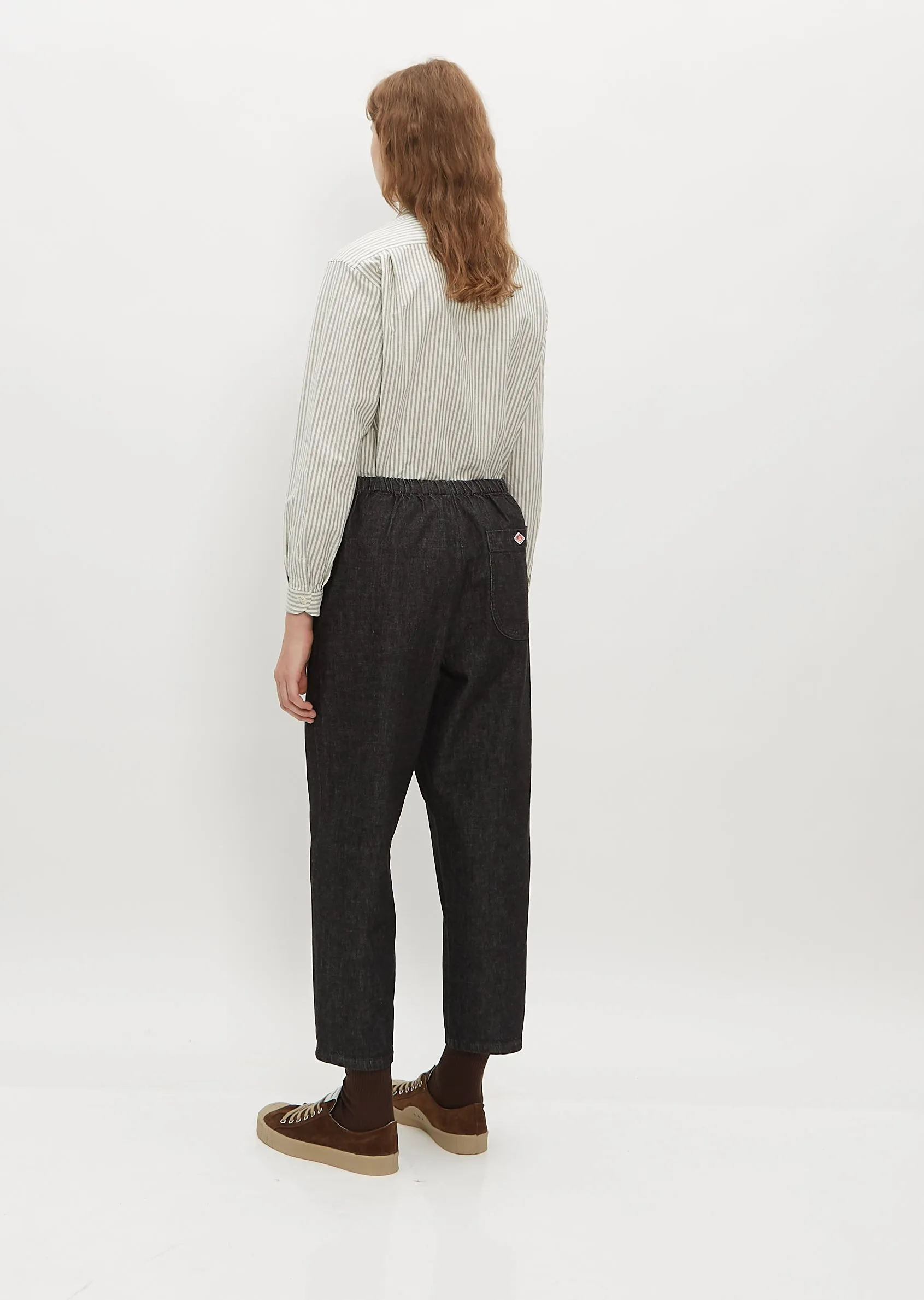 Easy Cotton Pants — Black Denim