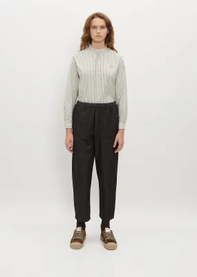 Easy Cotton Pants — Black Denim