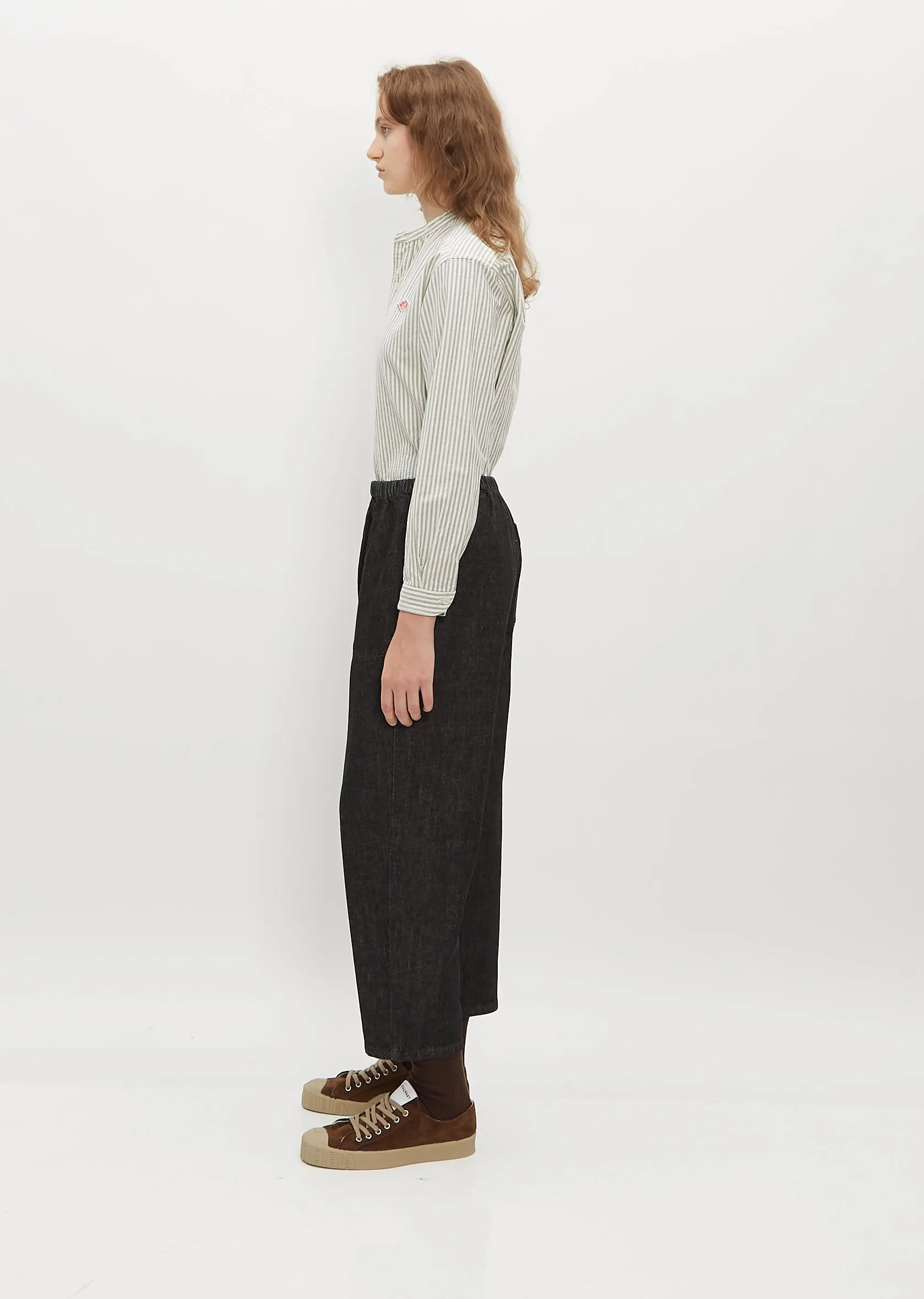 Easy Cotton Pants — Black Denim