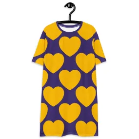 ELLIE LOVE yellow purple - T-shirt dress