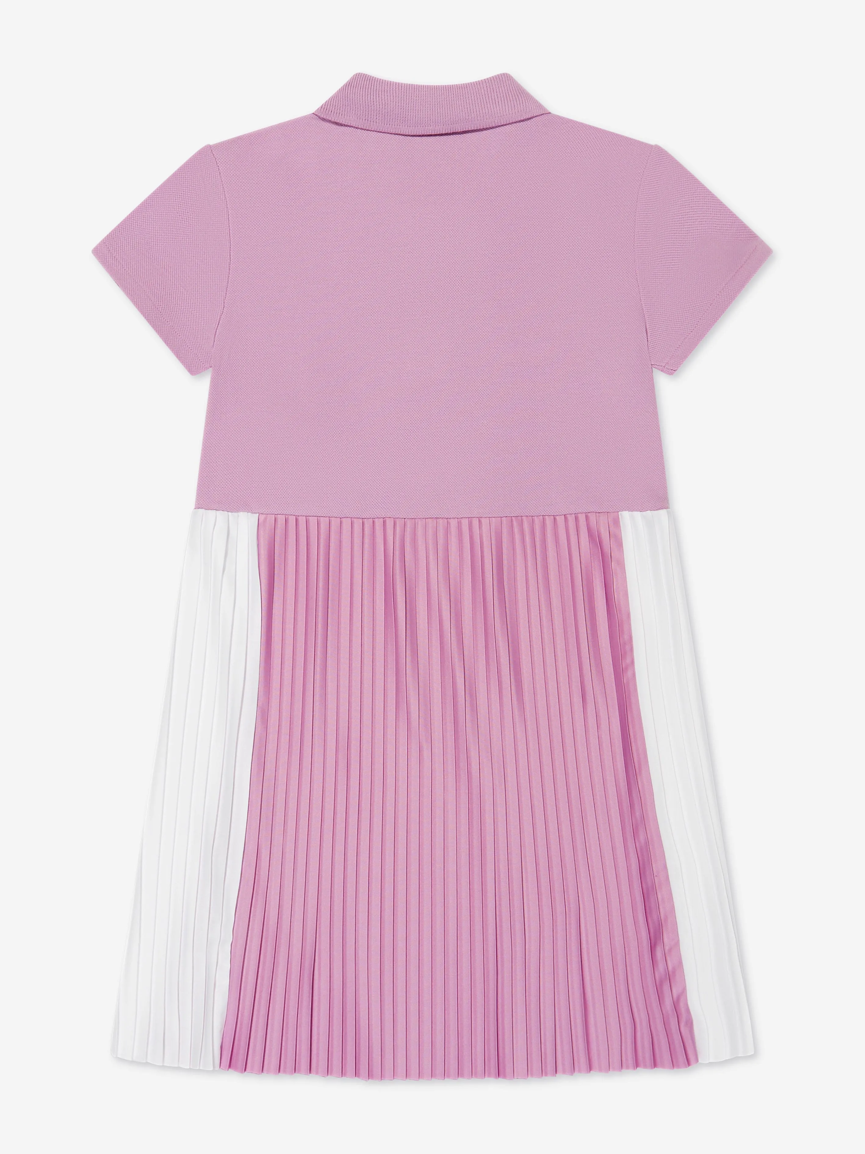 Emporio Armani Girls Pleated Dress In Pink