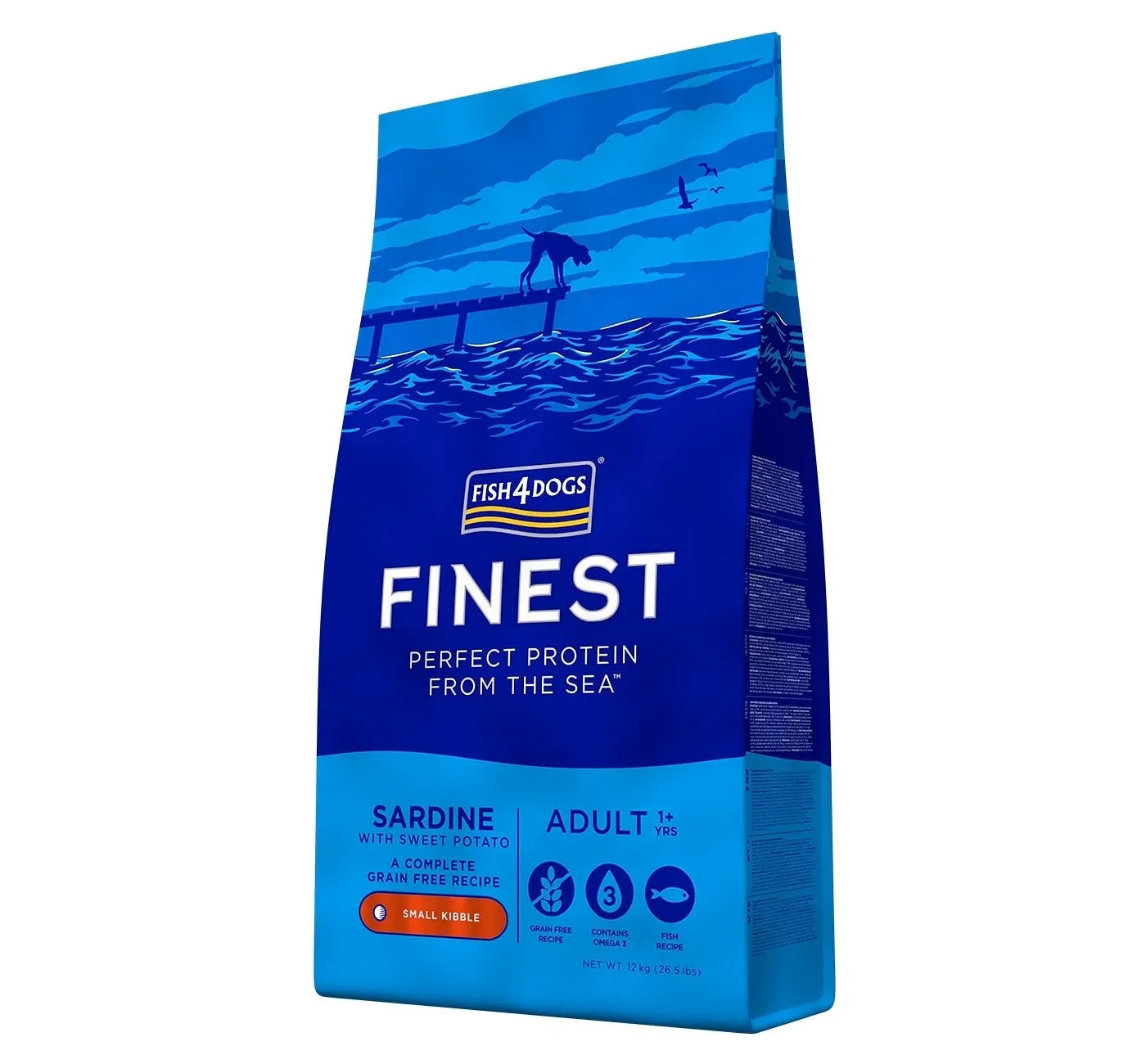 Fish4Dogs - Finest Adult Sardine and Sweet Potato (Small Kibble) - 1.5kg