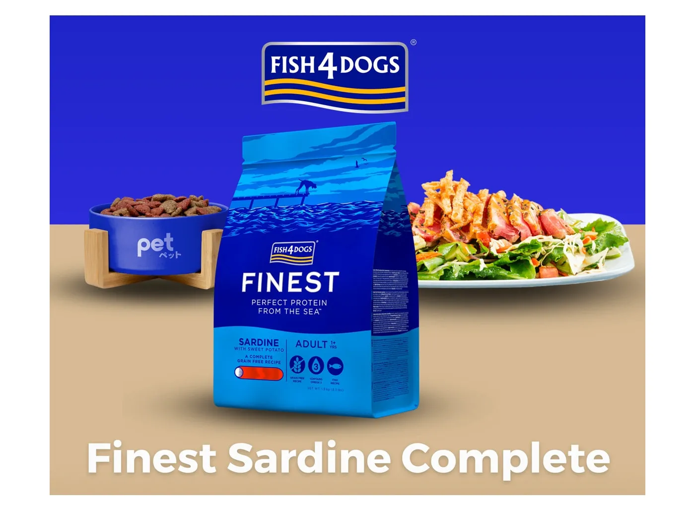 Fish4Dogs - Finest Adult Sardine and Sweet Potato (Small Kibble) - 1.5kg