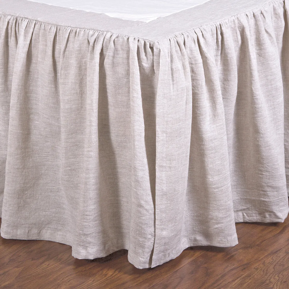 Gathered Linen Bedskirt