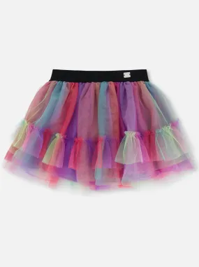 Girls Rainbow Tulle Skirt