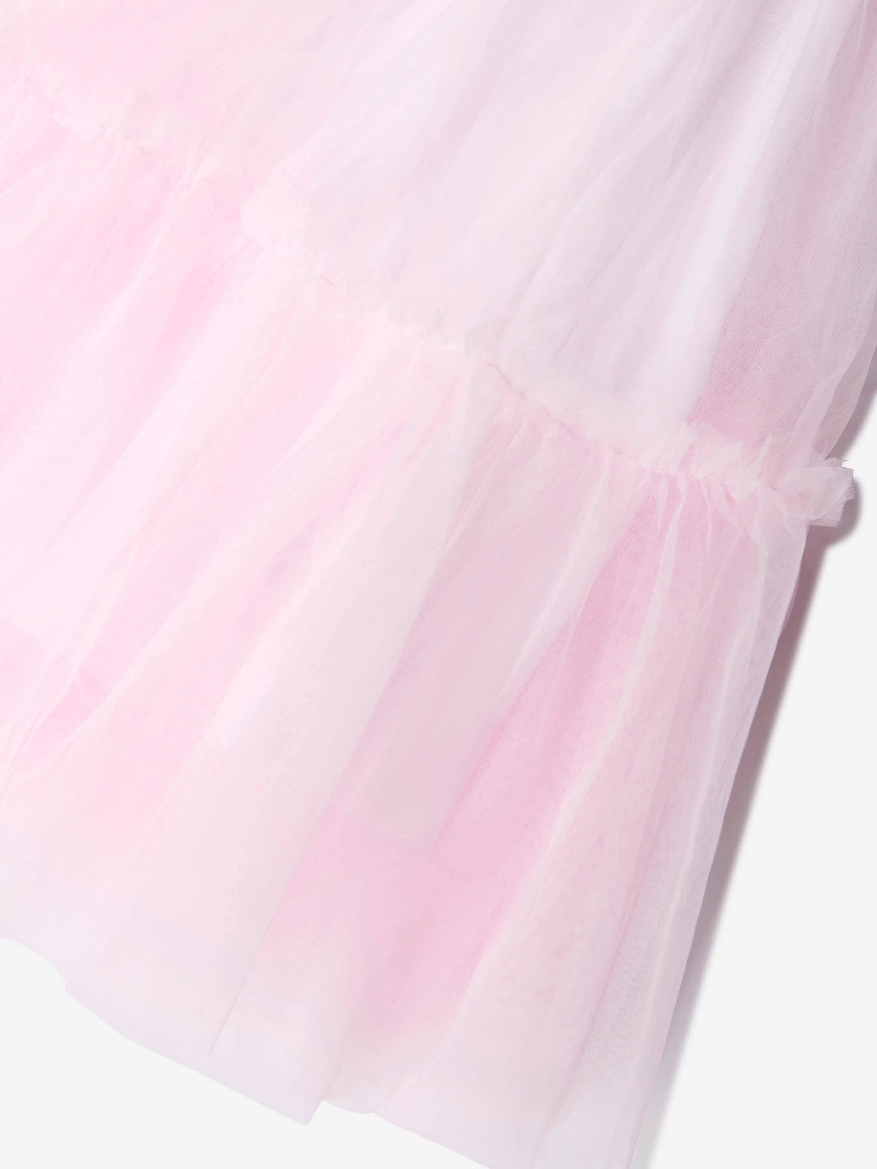 Guess Girls Jersey And Tulle Dress in Pink