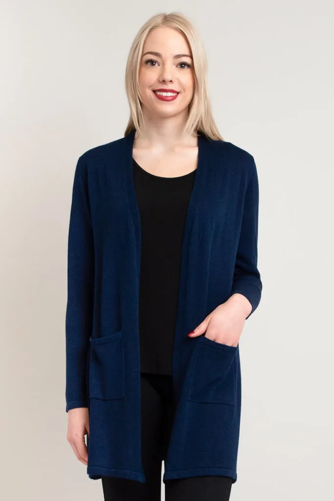 Justine Sweater, Indigo, Bamboo Cotton