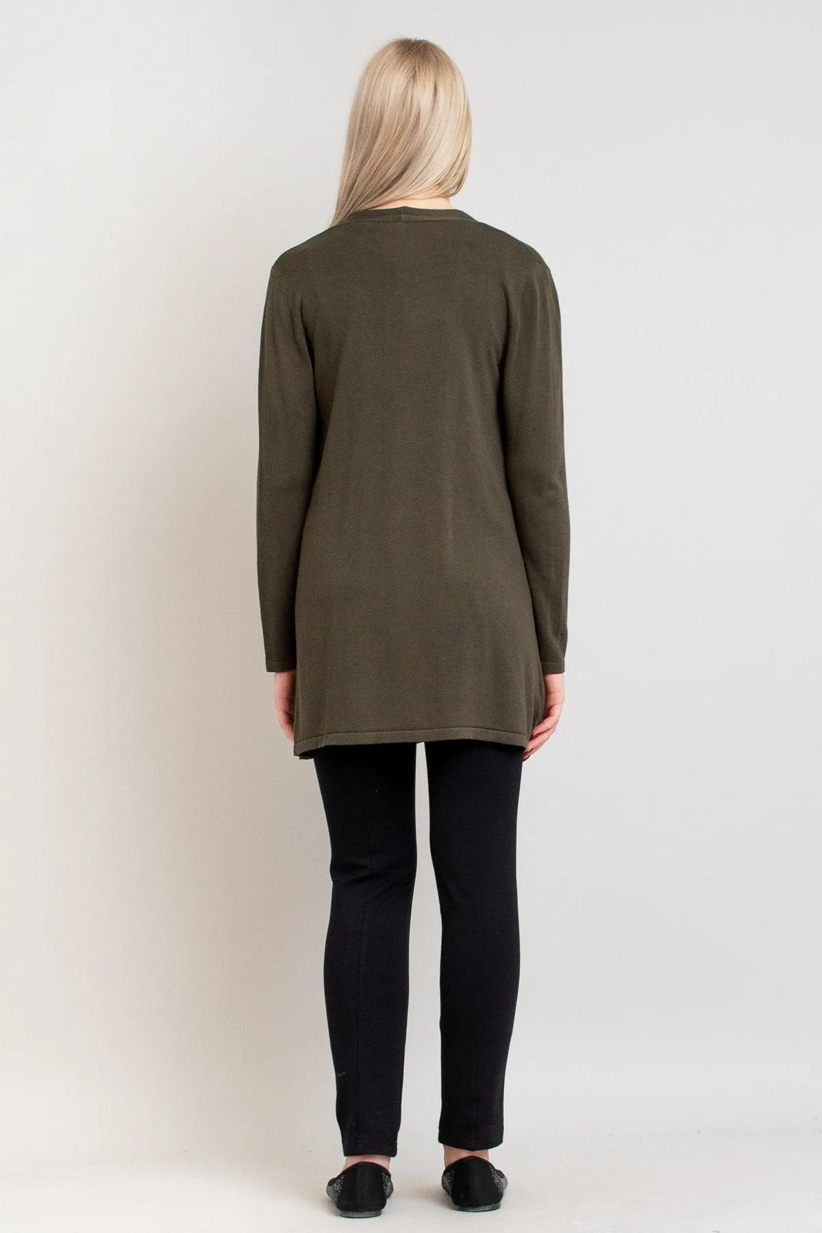 Justine Sweater, Khaki, Bamboo Cotton