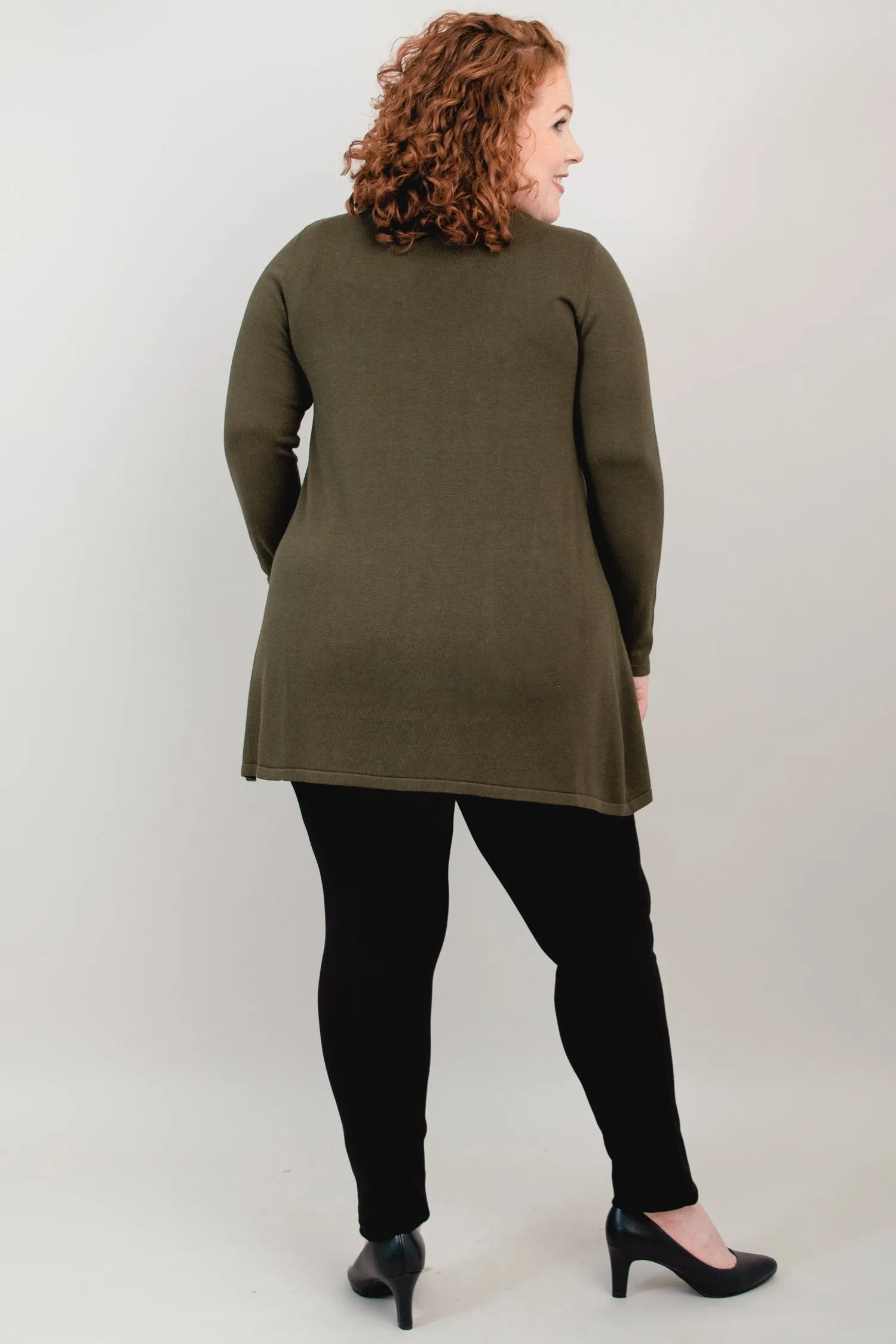 Justine Sweater, Khaki, Bamboo Cotton