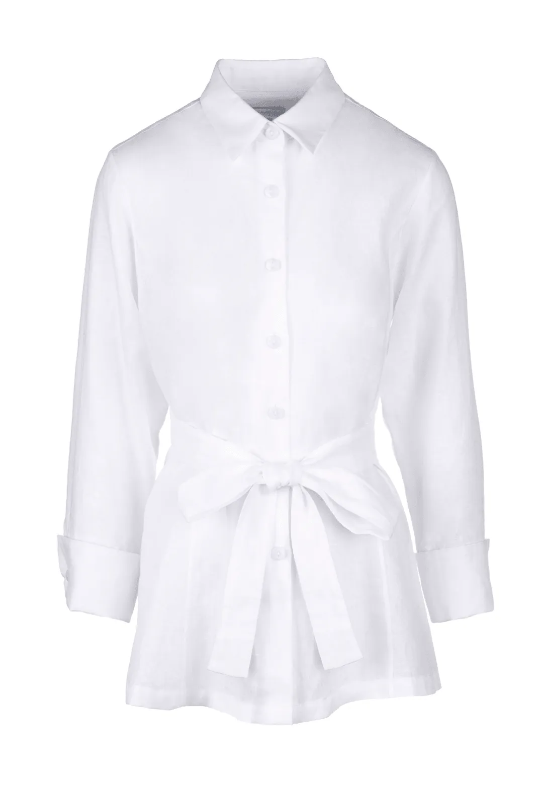 Keaton Linen Blouse in White