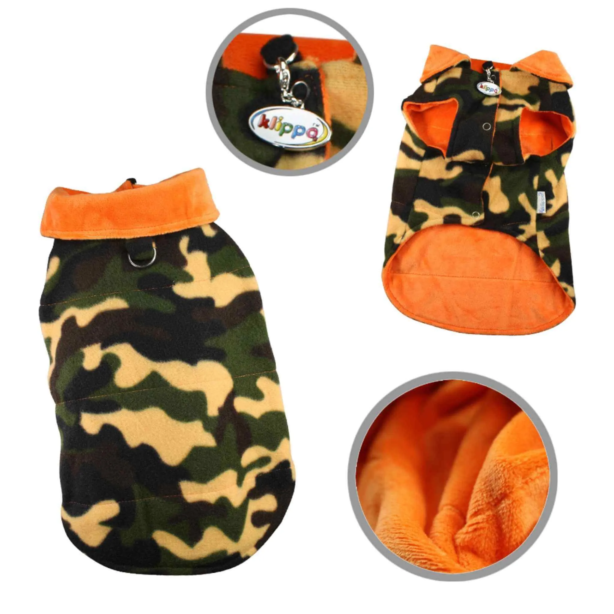 Klippo Camouflage Dog Vest with Ultra Soft Lining