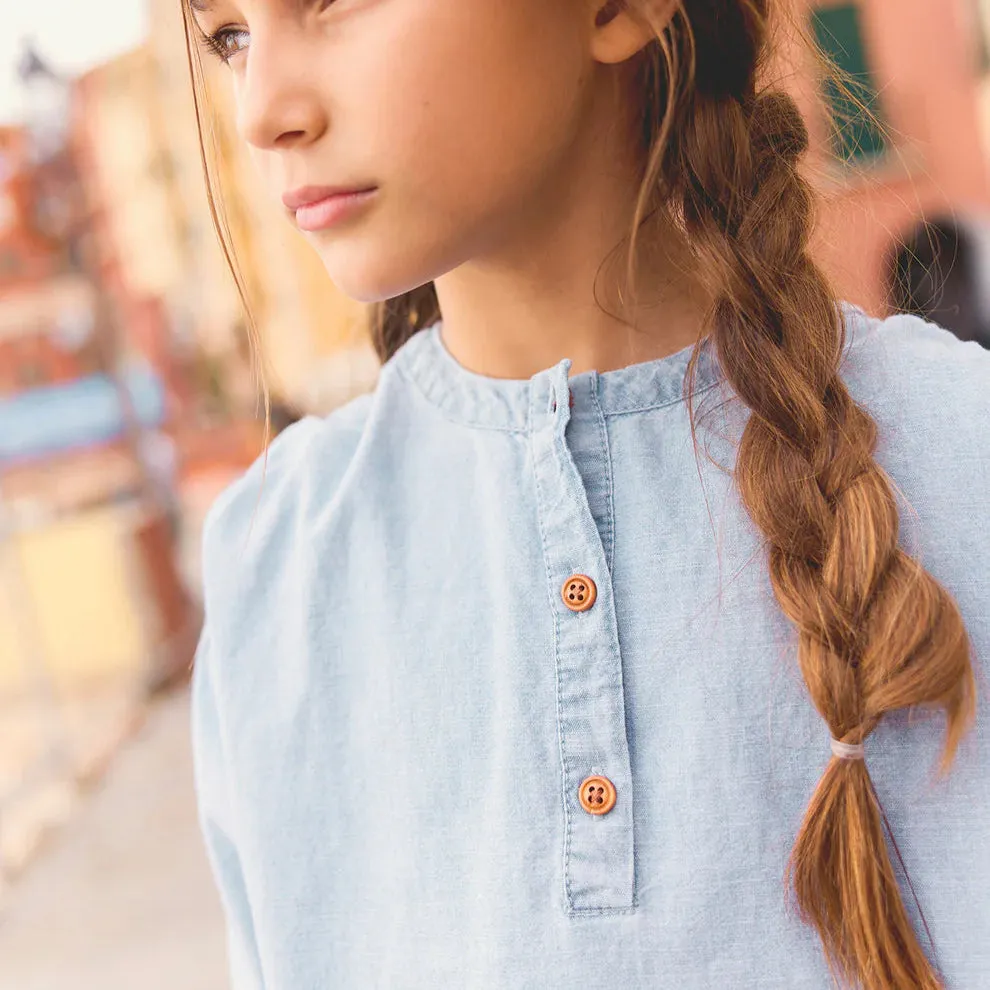 Leana Blouse - Chambray