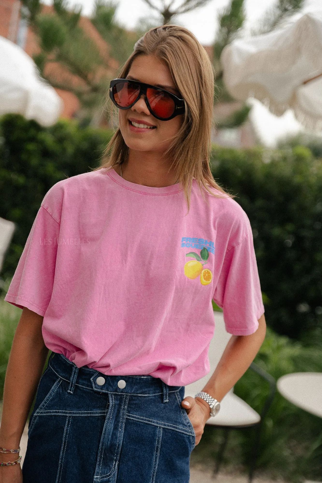 Lemon T-shirt pink