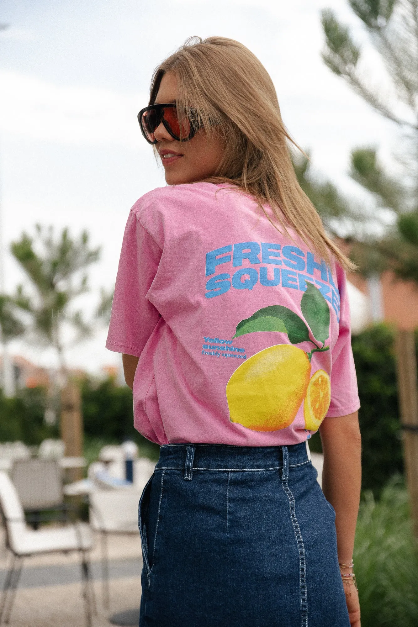 Lemon T-shirt pink