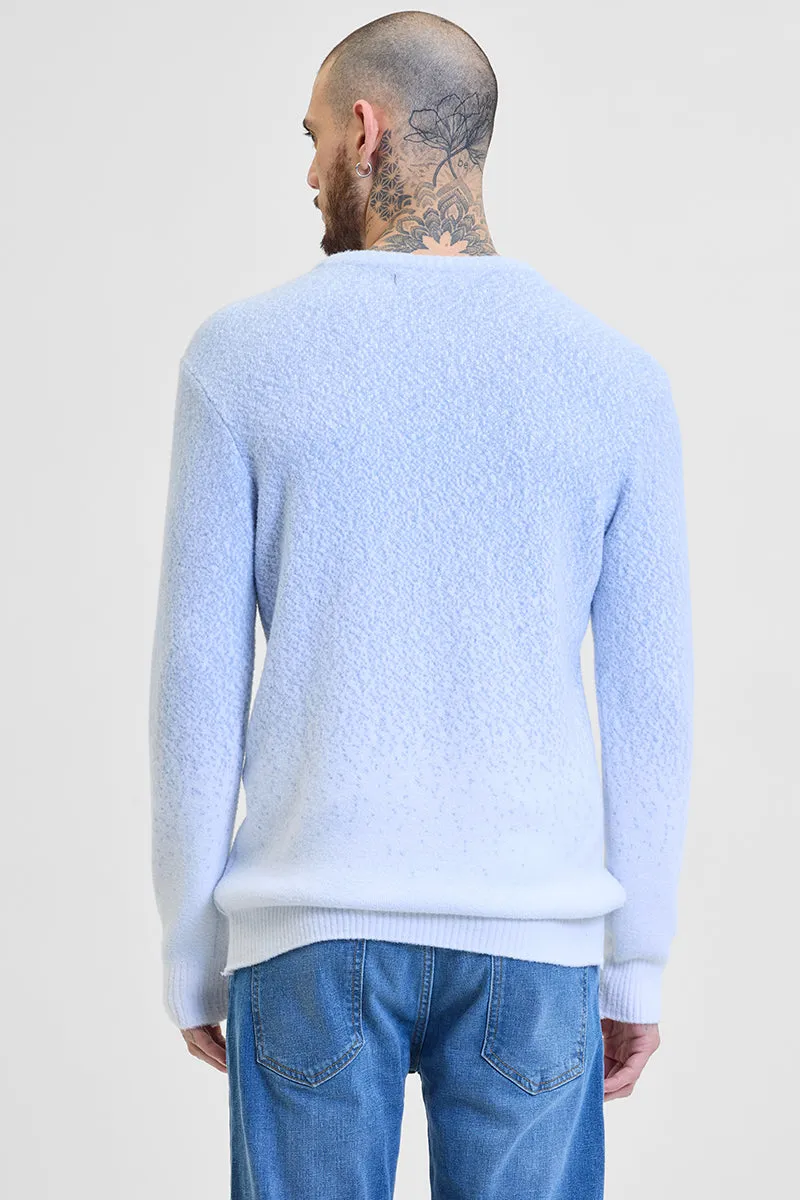 Light Blue Ombre Light Weight Sweater