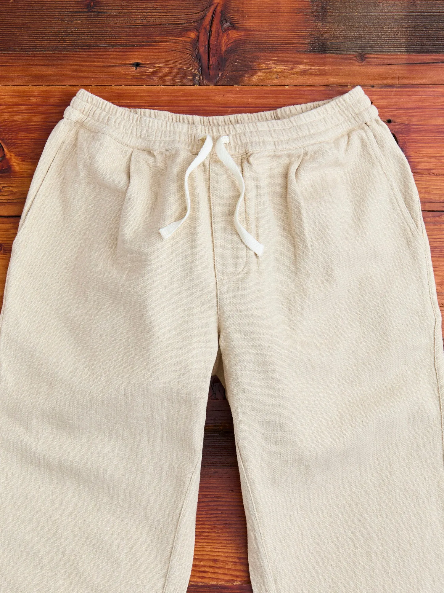 Linen Easy Pant in Alabaster