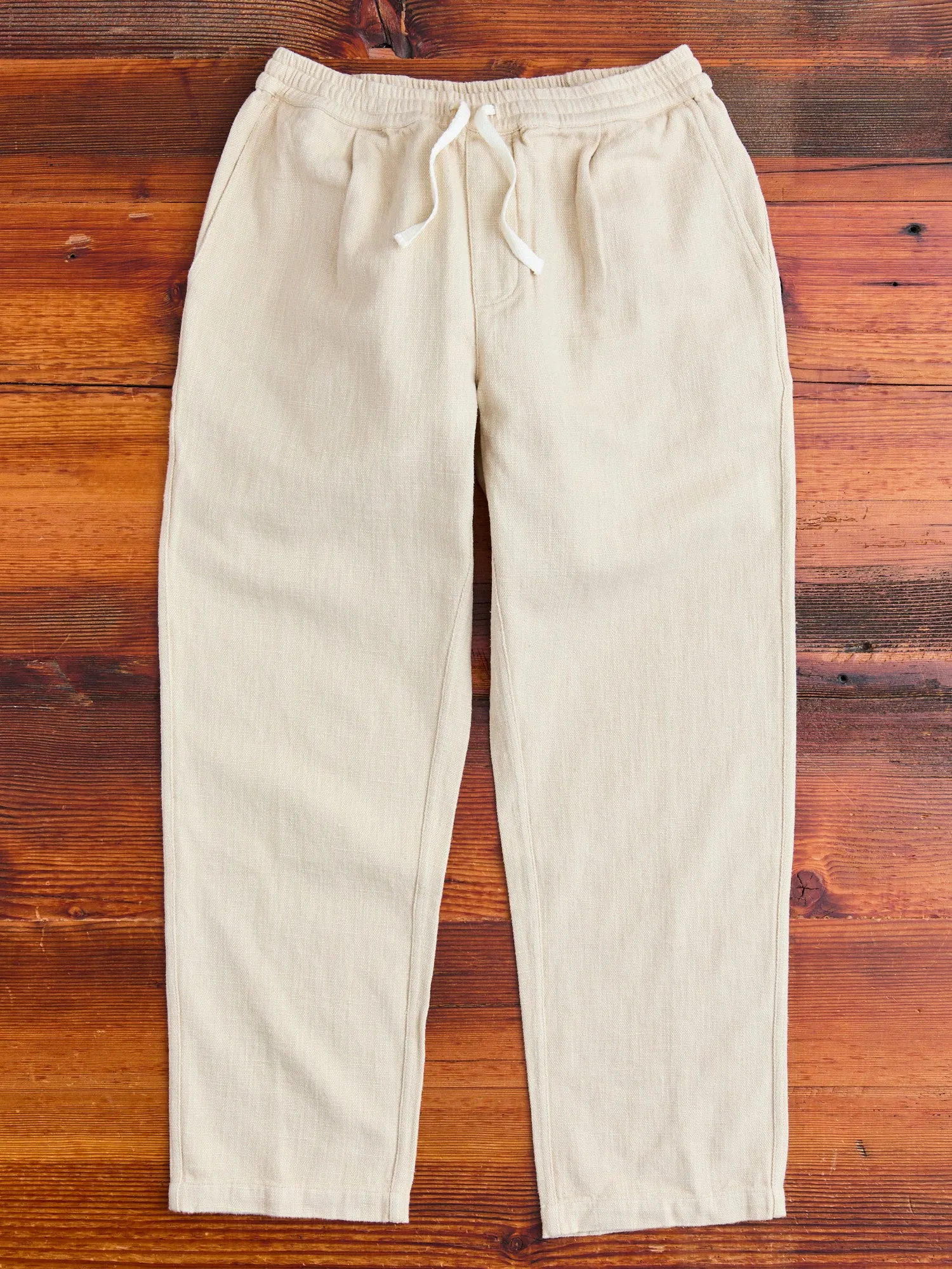 Linen Easy Pant in Alabaster