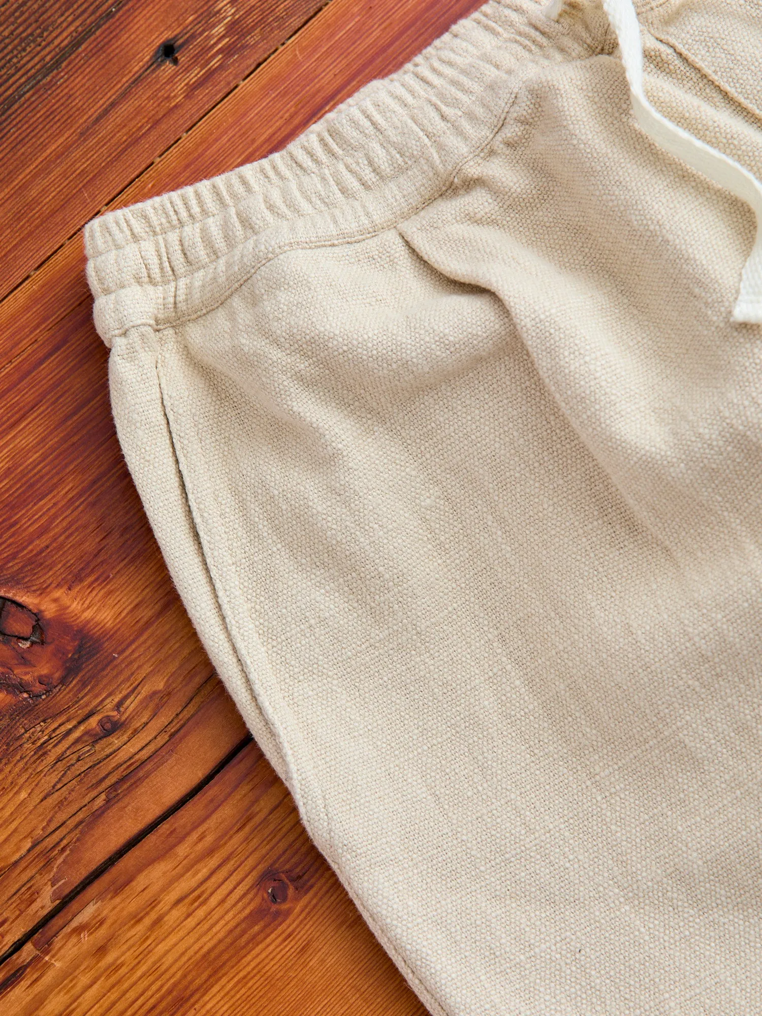 Linen Easy Pant in Alabaster