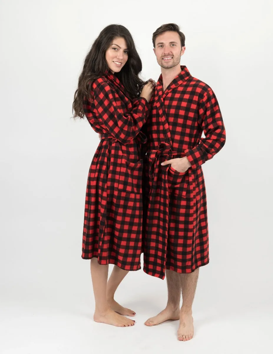 Men's Soft Micro Fleece Bathrobe