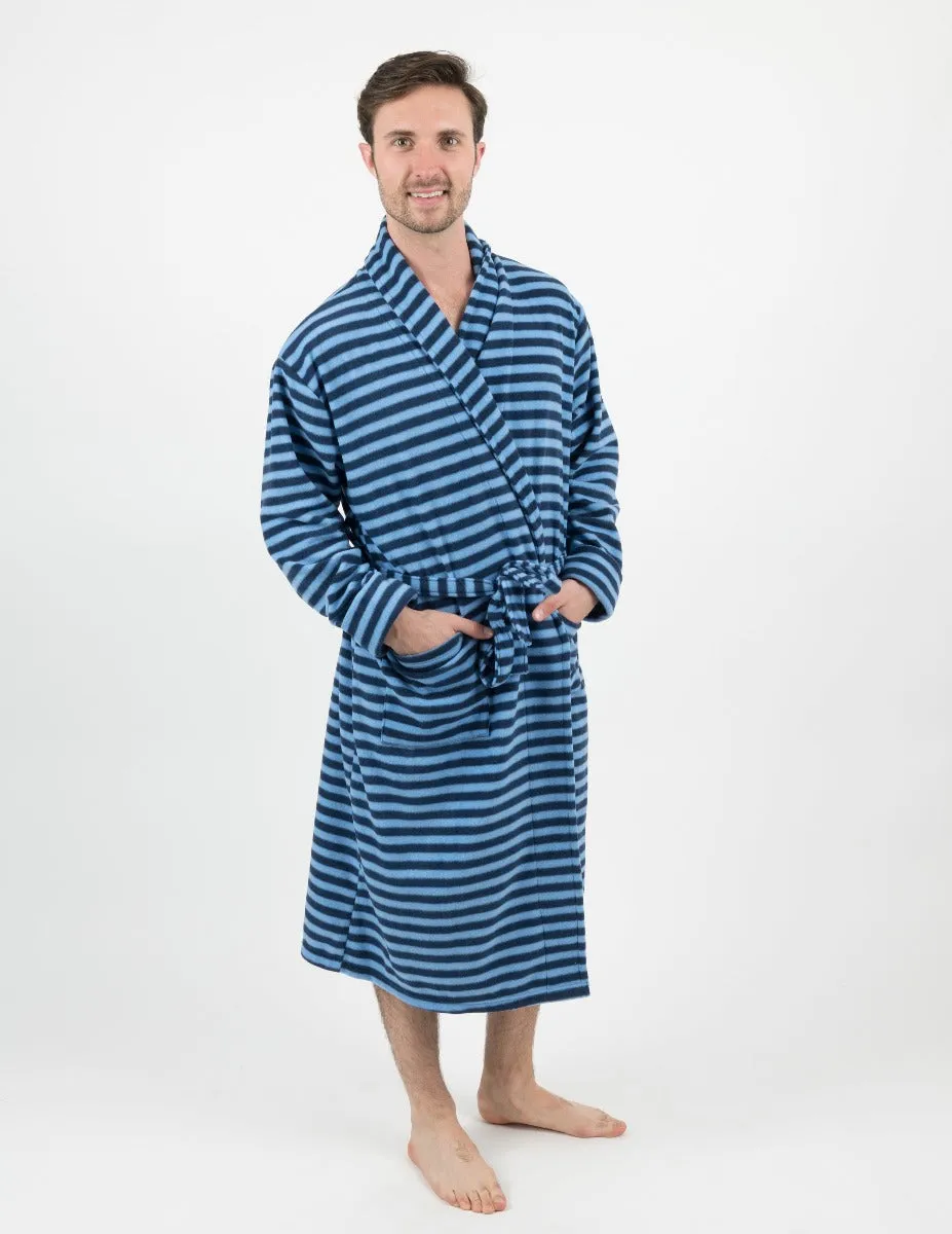 Men's Soft Micro Fleece Bathrobe