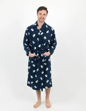 Men's Soft Micro Fleece Bathrobe