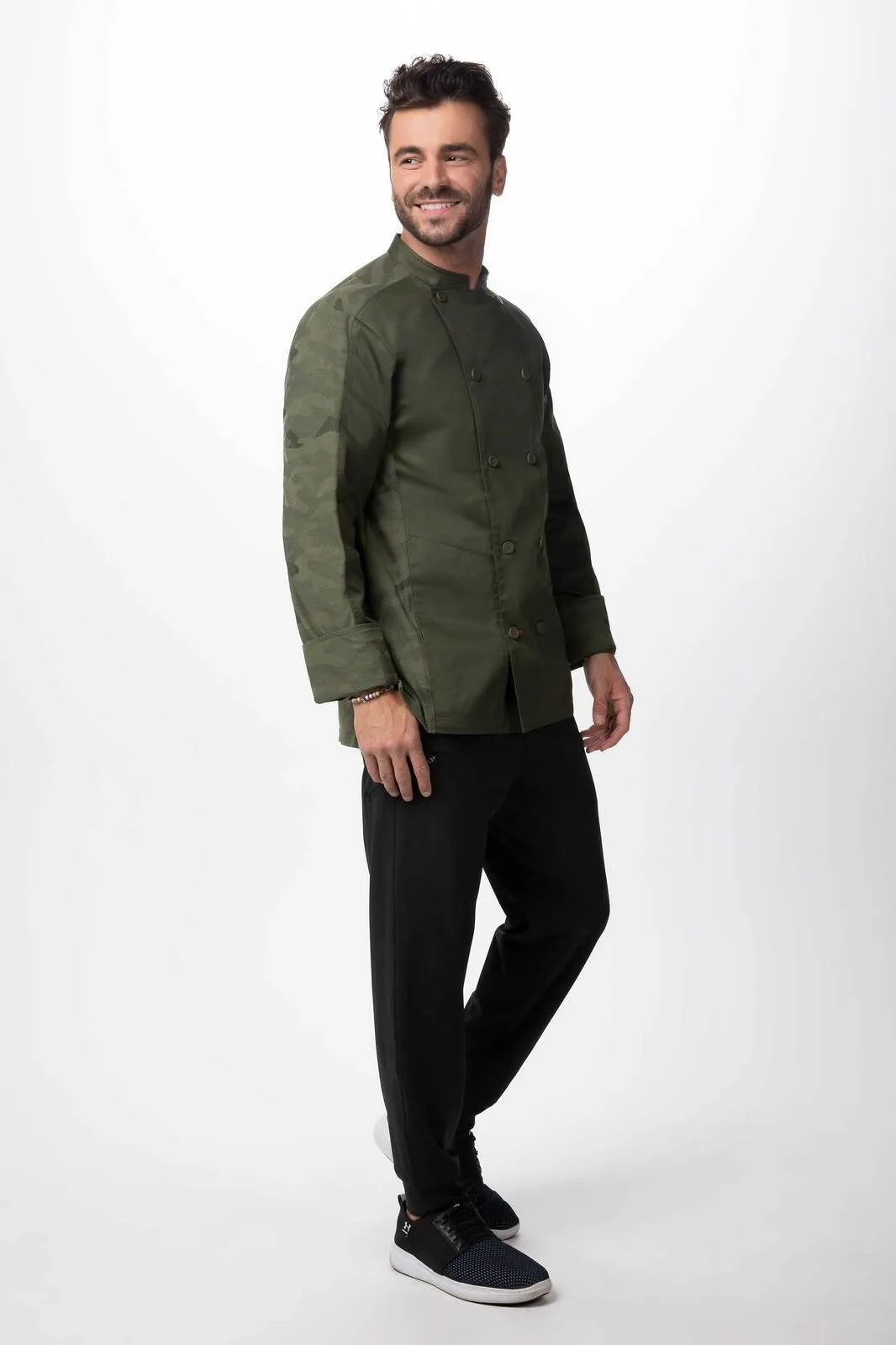 Mojave Men's Chef Jacket- Green