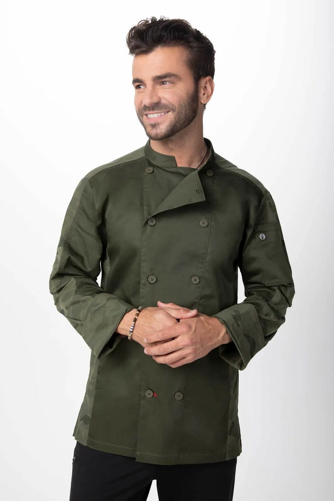 Mojave Men's Chef Jacket- Green