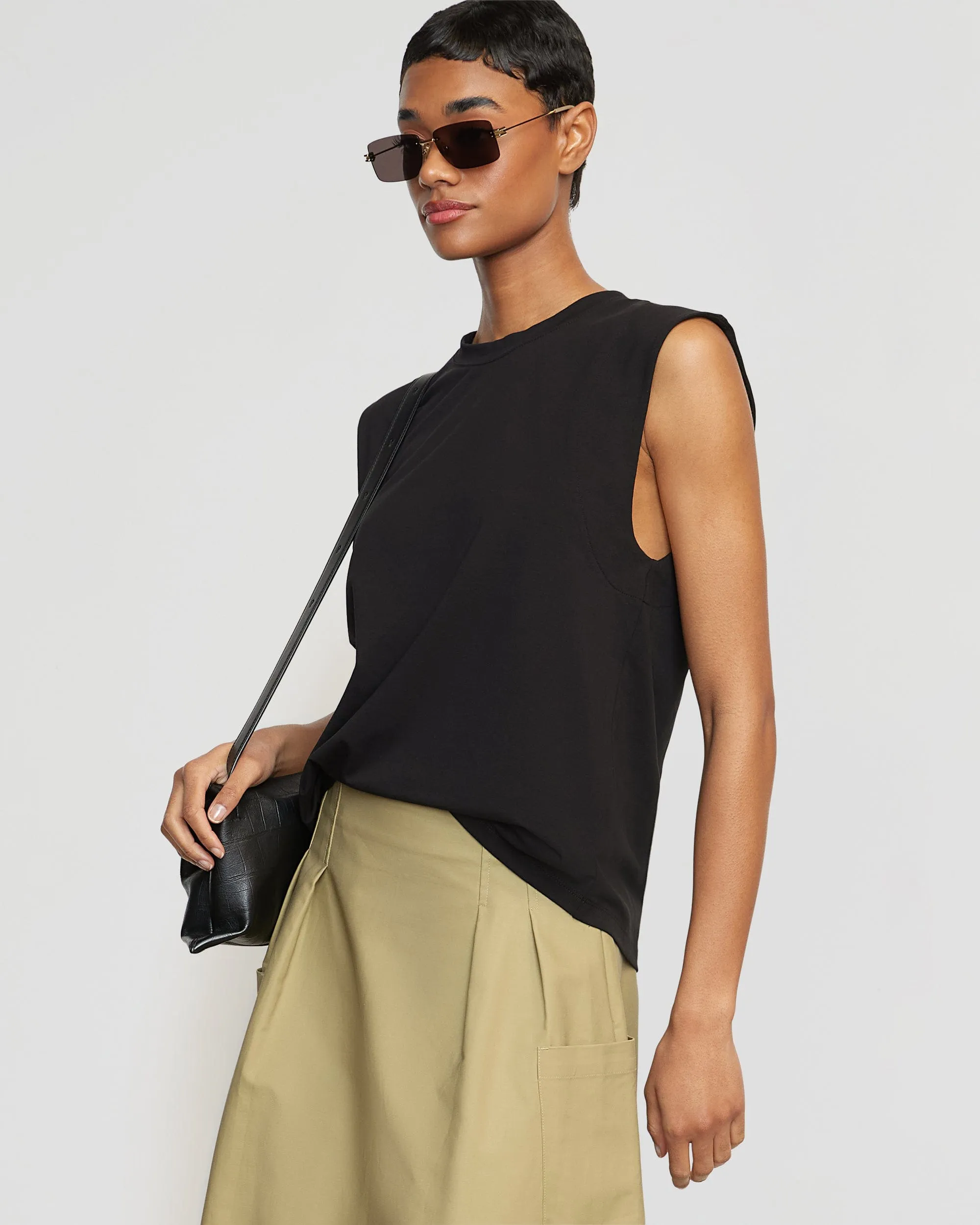 Nana Organic Cotton Structured Shoulder Tee